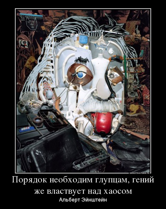 Порядок необходим глупцам, гений же властвует над хаосом