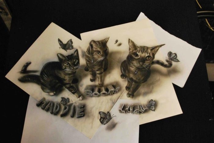 Классный 3D рисунки на плоской бумаге