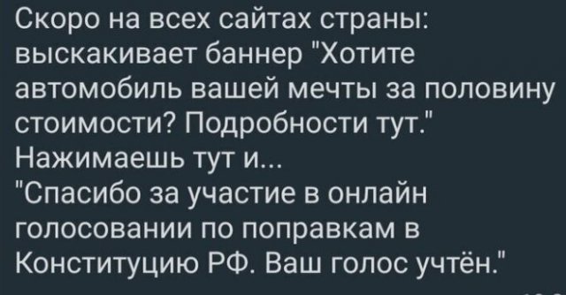 Реакция на голосование за внесение поправок в Конституцию РФ (9 фото)