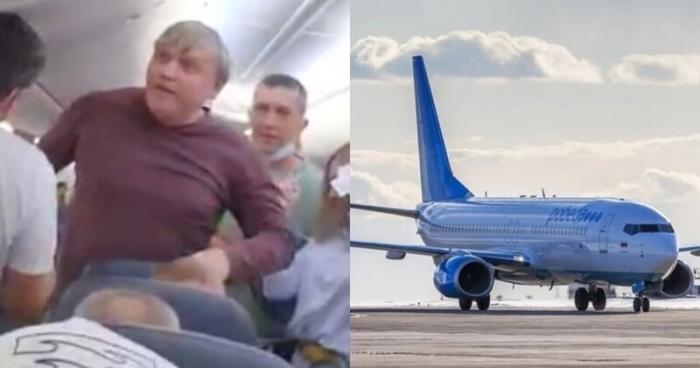 Авиапассажира сняли с рейса за отказ надеть маску (2 фото)