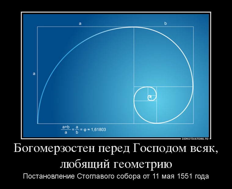 Богомерзостен перед Господом всяк, любящий геометрию