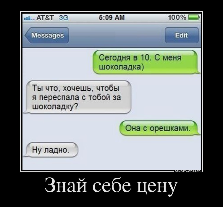 Знай себе цену
