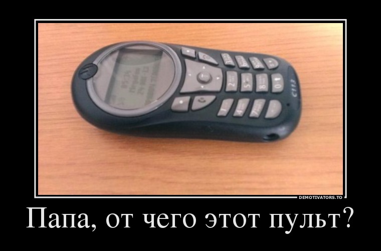 Папа, от чего этот пульт?