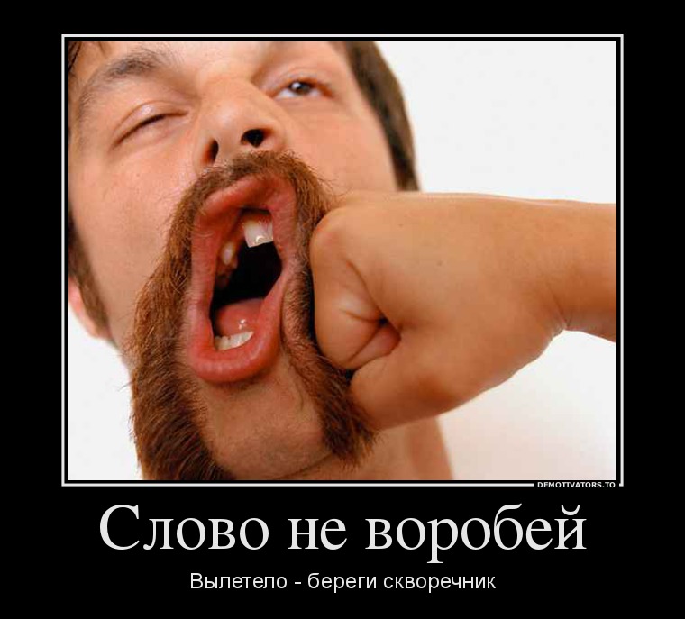 Слово не воробей