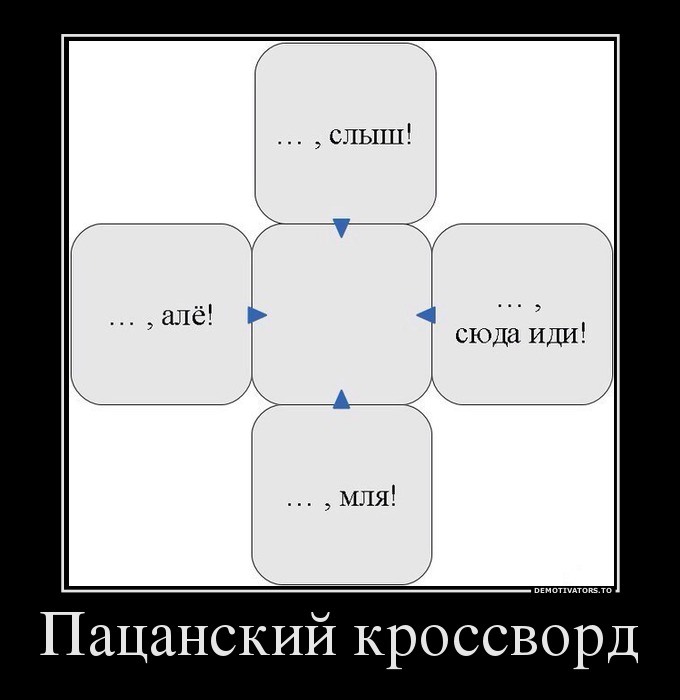 Пацанский кроссворд