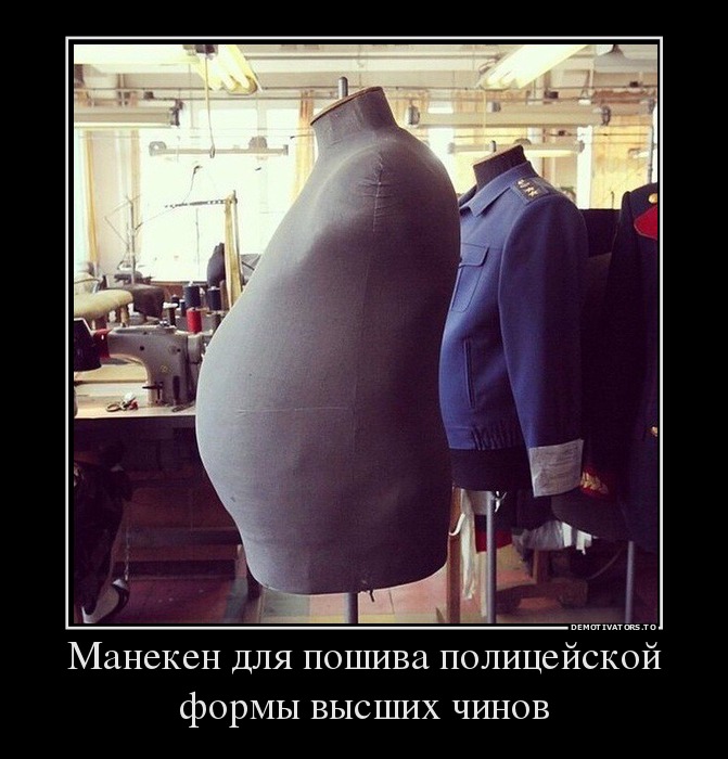 Манекен для пошива полицейской формы высших чинов