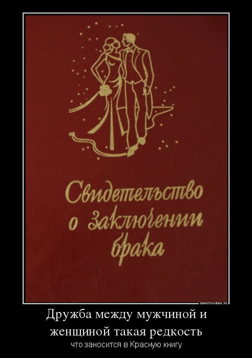 Дружба между мужчиной и женщиной такая редкость