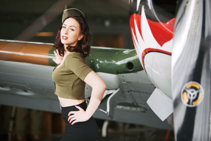 Симпатичные девушки в стиле Pin Up (51 фото)